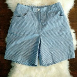 Telluride Clothing Co Gingham Print Bermuda Shorts